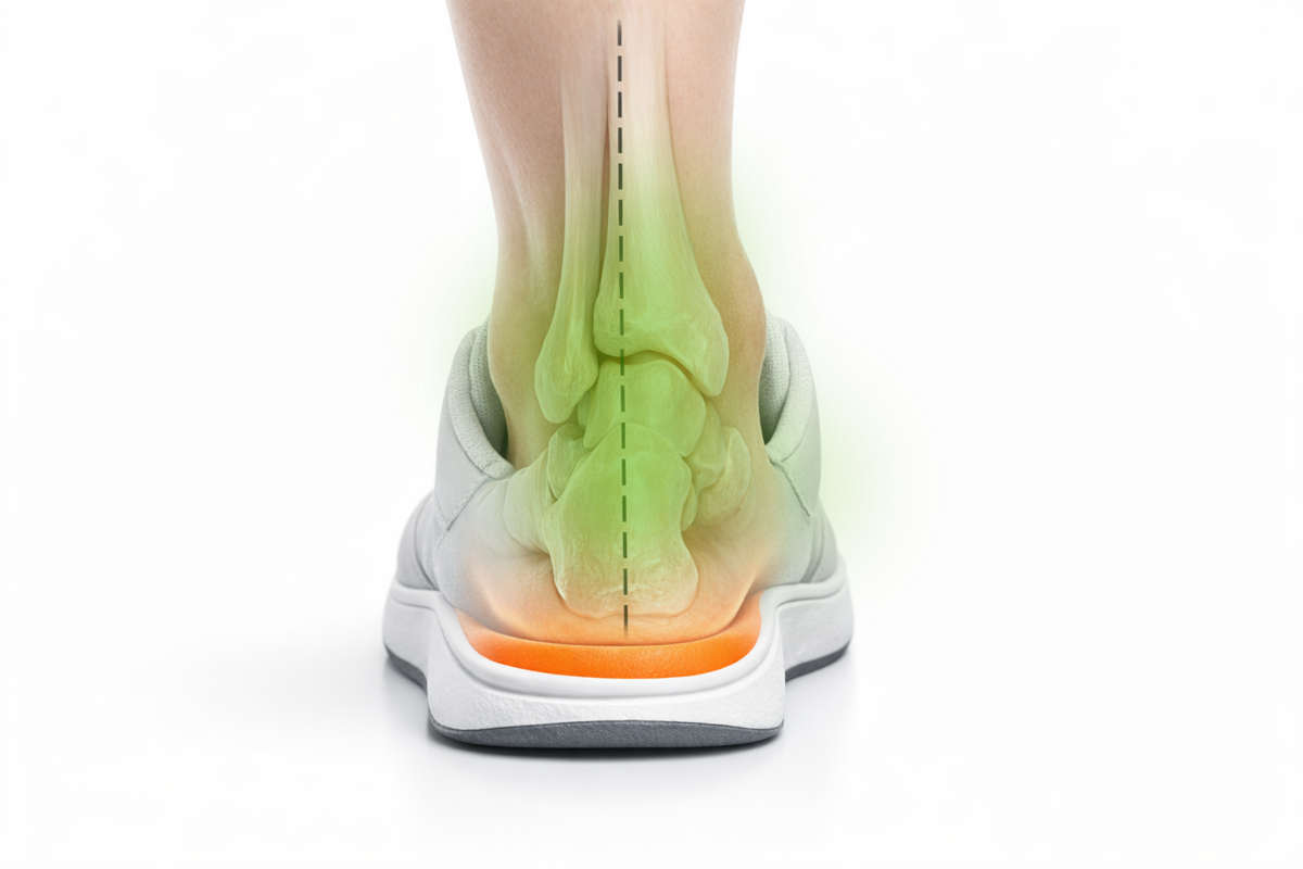 Foot pressure map after using Walkrs insoles