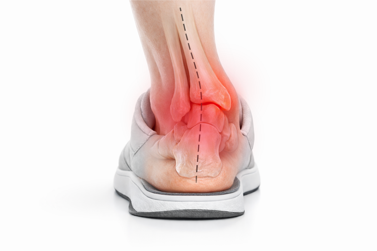 Foot pressure map before using Walkrs insoles